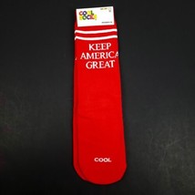Cool Socks Make America Great Again Red Crew Socks Womens Sizes 5-10 70%... - $12.86