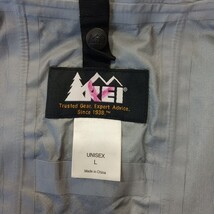 REI Elements RN#37249 Unisex Blue/Black Under Arms Zipper Hooded Jacket Size L image 3