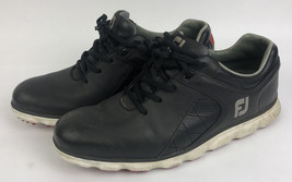 FootJoy Pro SL Spikeless Black Leather Golf Shoes 53594 Mens Size 10 M - LOOK - £31.59 GBP