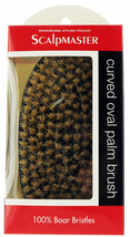 Curved Oval Palm Brush with 100% Boar Bristles. - £11.19 GBP