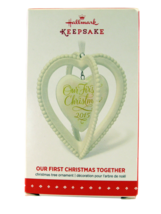 HALLMARK KEEPSAKE OUR FIRST CHRISTMAS TOGETHER  PORCELAIN HEART ORNAMENT... - £11.76 GBP