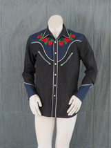 Western Shirt - Stitched in Roses by Coofandy - Men&#39;s Medium  - £52.11 GBP