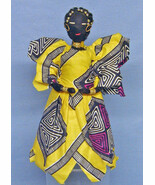 Black Folk Art Doll - Cloth - Cottage Industry - $15.00
