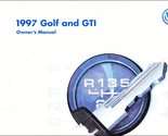 1997 Volkswagen Golf &amp; GTI Owner&#39;s Manual CANADIAN Original [Paperback] ... - $41.53