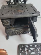 CRESCENT MINIATURE CAST IRON STOVE WITH ACCESSORIES  image 3