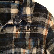 BURNSIDE Flannel Men LS Shirt Large LKQ Automotive Parts Car ~868A - £18.99 GBP