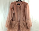 Regal Faux Mink Fur Jacket Light Dusty Pink Rose Shear Size Medium Women... - $57.87