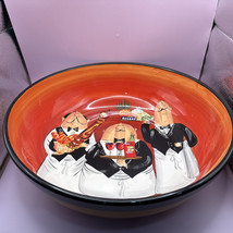 Certified International Tracy Flickinger Dinner is Served! Pasta Bowl 13&quot; - £23.56 GBP