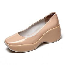 Fashion Spring/Summer Women Platform Shoes Woman High Heel Leather Wees Ladies P - £82.15 GBP