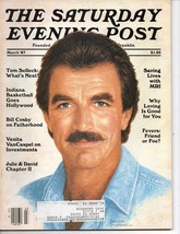 Saturday Evening Post March 1987 Tom Selleck: What&#39;s Next? - £6.13 GBP