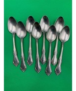 Set of 8 Oneida Stainless Steel MANSFIELD Teaspoons - $64.99