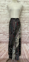 Vintage Carole Little Skirt Paisley / India Skirt Boho Size 12 Rayon Usa Made - £30.66 GBP