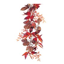 Fall Leaf Garland 6&#39;L Polyester - £54.03 GBP