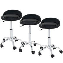 3 Adjustable Hydraulic Rolling Swivel Salon Stool Chair Tattoo Massage F... - £121.62 GBP