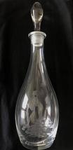 Vintage Wine Decanter By Toscany Etched Crystal Lily of the Valley Pattern - $28.62