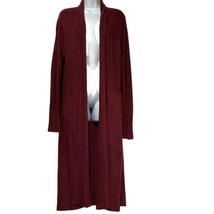 Barefoot Dreams Cozy Chic Lite Red Catalina Long Cardigan Size L - £23.79 GBP