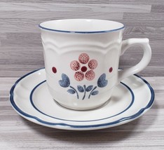 Cumberland Brambleberry Stoneware Tea Cup and Saucer Made in Japan Beige... - £13.88 GBP