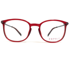 Esprit Eyeglasses Frames ET17569 COLOR-531 Gray Clear Red Square 50-19-135 - £36.88 GBP
