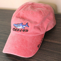 Coral Pink Women&#39;s Cancun Mexico Hat Shark Cap Strapback Caribbean Sprin... - £14.87 GBP