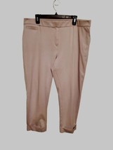 J Jill Wearever XL Gray Knit  Pull-on Ankle Pants Flat Front Straight Leg - $28.99