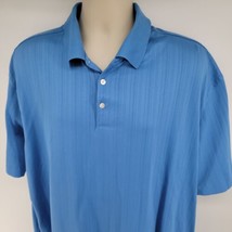 Nike Tiger Woods Collection Size XXL Blue Short Sleeve Performance Golf ... - $23.71