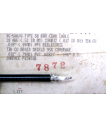per 10 ft Belden 8219 RG58A/U 50 ohm RG58 COAX cable 20 AWG COPPER CENTE... - $13.87 CAD