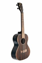 Kala KA-EBY-TE Striped Ebony Series Tenor A/E Ukulele with UK-300TR EQ P... - $357.19