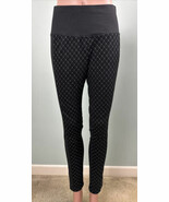 Women&#39;s Chico&#39;s Zenergy So Slimming Check-Print Jacquard Ankle Leggings ... - $47.37 CAD