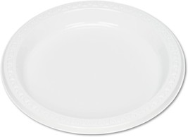Tablemate 7644WH Plastic Dinnerware, Plates, 7-Inch dia, White, 125/Pack - £47.14 GBP