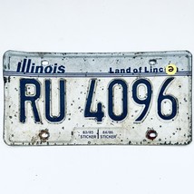  United States Illinois Land of Lincoln Passenger License Plate RU 4096 - €10,23 EUR