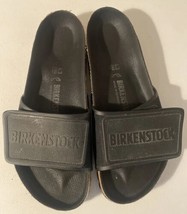 Birkenstock Plastic Black Logo Band Slide Sandals Size 43 280 Mens US 10 Slides - £31.14 GBP