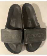 Birkenstock Plastic Black Logo Band Slide Sandals Size 43 280 Mens US 10... - $54.14 CAD