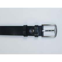 Men's Belt By PICCODER Turkey Genuine Leather Solid 3000 Navy Blue image 3