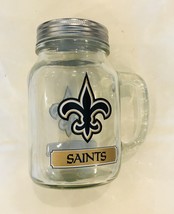 New Orleans Saints Mason Jar Mug 16oz NFL  - £4.00 GBP