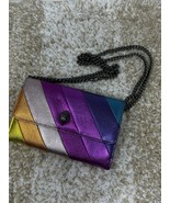 Kurt Geiger London Kensington Metallic Rainbow Leather Crossbody Wallet Bag - €85,27 EUR