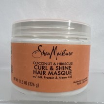 Shea Moisture Coconut &amp; Hibiscus Curl Shine Hair Masque Mask 11.5 oz - $8.99