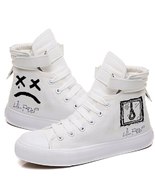 Lil Peep Printed Cosplay Canvas Shoes Women Casual High-Top Flat Printin... - £37.84 GBP