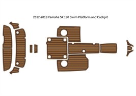 2012-2018 Yamaha SX 190 Swim Platform Cockpit Boat EVA Faux Teak Deck Fl... - £469.09 GBP