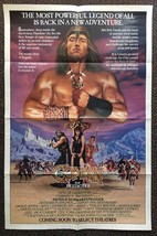 Conan The Destroyer (1984) Advance 1-Sheet Schwarzenegger &amp; Grace Jones Action! - £139.88 GBP