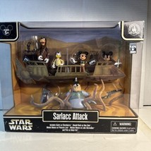 Disney Parks 2013 Star Wars Sarlaac Attack Action Figure Set New Goofy Mickey - £74.75 GBP