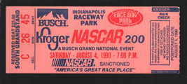 Indianapolis Raceway Park NASCAR Busch Grand National Race Ticket Stub 8/4/19... - £15.30 GBP