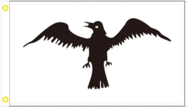 3X5 Feet Viking Raven Flag Rare Original Banner Real Brass Grommets 3&#39;x5&#39; #1 USA - £13.97 GBP