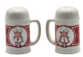 Campbell&#39;s Soup Kids Salt &amp; Pepper Shakers 5&quot; Large VTG Fast Shipping - £17.51 GBP