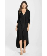 BCBG MAXAZRIA Crissie Cascade-Front Dress Sz XS Black - $120.48 CAD
