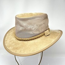Head&#39;N Home Monterey Breezer SolAir Suede Leather Hat flagship outback style hat - £33.46 GBP