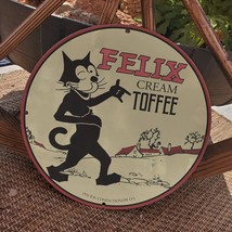 Vintage 1931 Felix Cream Toffee R.K Confectionary Porcelain Gas &amp; Oil Pump Sign - £98.29 GBP