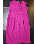 Lafayette 148 New York Wool Pink Knee Length Cocktail Dress Lined Size 14 - £35.41 GBP