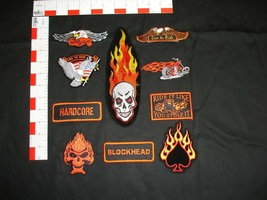 Motorcycle biker 10 patch set collection - $18.80