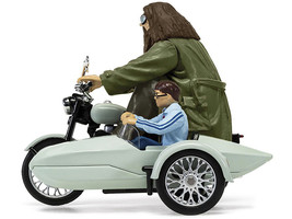 Motorcycle and Sidecar Light Green with Harry and Hagrid Figures &quot;Harry Potter a - £47.59 GBP