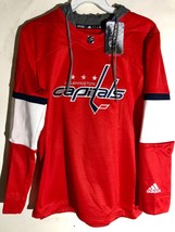 Adidas Nhl Washington C API Tals Women&#39;s Team &quot;Crewdie&quot; Hoodie Red Size S - $21.03